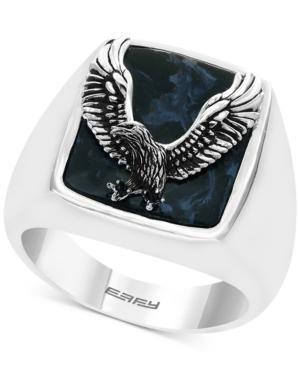 Effy Men's Pietersite Eagle Ring In Sterling Silver