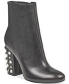 Ivanka Trump Telora Pearl-studded Block-heel Booties Women's Shoes