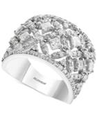 Effy Diamond Openwork Statement Ring (2 Ct. T.w.) In 14k White Gold