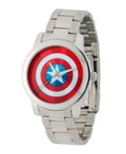 Marvel Captain America Men's Silver Alloy Watch