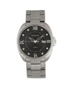 Bertha Quartz Amelia Collection Silver Stainless Steel Watch 38mm