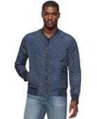 Calvin Klein Jeans Men's Dot-print Mock-collar Aviator Jacket