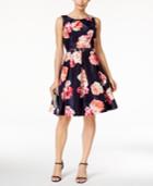 Jessica Howard Floral-print Fit & Flare Dress