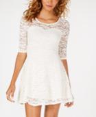 Material Girl Juniors' Lace Sweetheart Dress, Created For Macy's