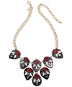 I.n.c. Gold-tone Multi-stone Statement Necklace, 18 + 3 Extender, Created For Macy's