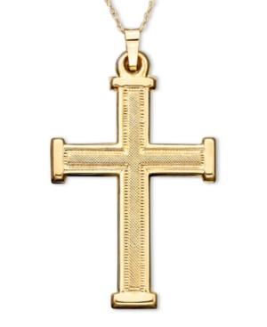 Cross Pendant, 14k Gold Cross