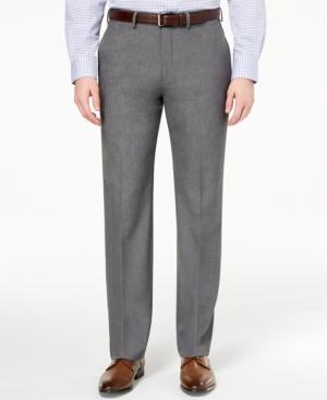Ryan Seacrest Distinction Men's Ultimate Moves Modern-fit Stretch Medium Gray Suit Pants, Created For Macy's