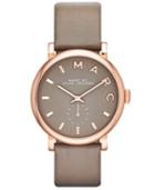Marc By Marc Jacobs Watch, Women's Baker Gray Textured Leather Strap 37mm Mbm1266 - First @ Macy's!