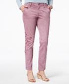 Style & Co Embroidered Skinny Pants, Created For Macy's