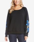 Karen Kane Applique-sleeve Sweatshirt