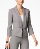 Kasper Printed Shawl-collar Jacket
