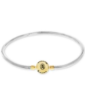Rhona Sutton Snake Chain Charm Bracelet In Sterling Silver