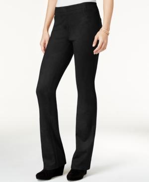 Style & Co Faux-suede Pull-on Pants, Only At Macy's