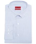 Alfani Red Fitted Blue Check Performance Dress Shirt