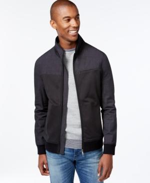 Vince Camuto Men's Mixed-media Bomber Jacket