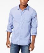 Buffalo David Bitton Men's Striped Graphic-print Shirt