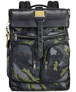 Tumi Men's Alpha Bravo London Camo-print Roll-top Backpack