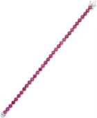 Ruby Tennis Bracelet (10 Ct. T.w.) In Sterling Silver, Created For Macy's