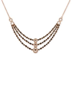 Le Vian Chocolatier Diamond Fancy Collar Necklace (1-3/8 Ct. T.w.) In 14k Rose Gold