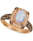 Le Vian Chocolatier Neopolitan Opal (5/8 Ct. T.w.) & Diamond (3/8 Ct. T.w.) Ring In 14k Rose Gold