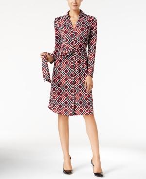 Inc International Concepts Geometric-print Shirtdress, Only At Macy's