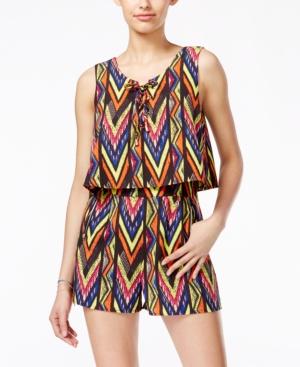 Marilyn Monroe Juniors' Printed Popover Romper