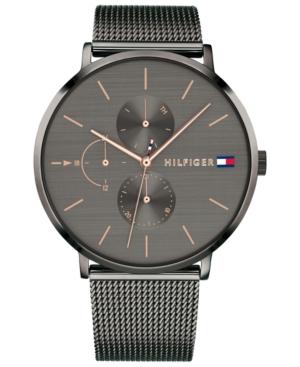 Tommy Hilfiger Women's Gunmetal Stainless Steel Mesh Bracelet Watch 40mm Created For Macy's