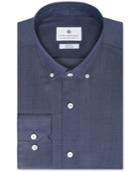 Ryan Seacrest Distinction Slim-fit Blue Frost Dot Dress Shirt, Created For Macy's