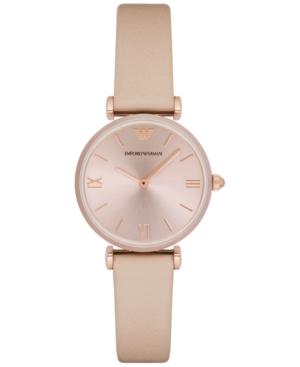Emporio Armani Women's Nude Leather Strap Watch 32mm Ar11001