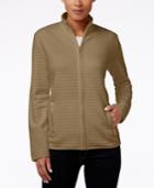 Karen Scott Quilted Zipper-front Jacket, Created For Macy's