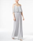 Calvin Klein Cold-shoulder A-line Gown