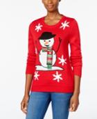 Karen Scott Petite Snowman Holiday Sweater, Only At Macy's