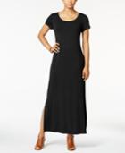 Style & Co Petite Short-sleeve Maxi Dress, Created For Macy's