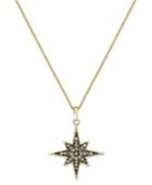 Wrapped Champagne Diamond Star Pendant Necklace In Yellora (1/6 Ct. T.w.)