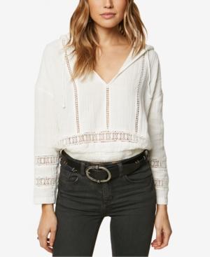 O'neill Juniors' Lille Crochet-trimmed Hoodie Top