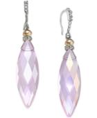 C.a.k.e. By Ali Khan Silver-tone Faceted Crystal Drop Earrings