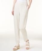 Eileen Fisher System Silk Slouchy Ankle Pants
