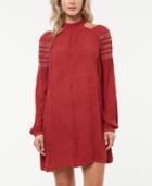 O'neill Mirage Embroidered Cutout-sleeve Dress
