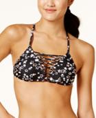 Hula Honey Starstruck Printed Strappy Bralette Bikini Top, Created For Macy's Women's Swimsuit