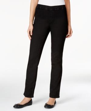 Karen Scott Petite Straight-leg Pants, Only At Macy's