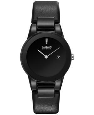 Citizen Women's Eco-drive Axiom Black Leather Strap Watch 30mm Ga1055-06e