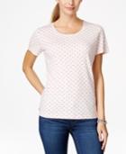Karen Scott Polka-dot T-shirt, Only At Macy's