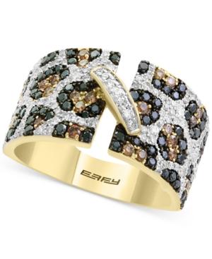 Confetti By Effy Diamond Animal Print Statement Ring (1-1/4 Ct. T.w.) In 14k Gold
