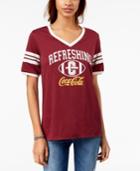 Freeze 24-7 Juniors' Coca-cola-graphic Varsity T-shirt