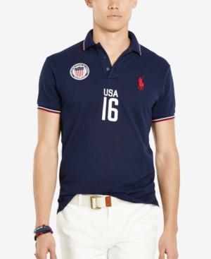 Polo Ralph Lauren Men's Custom-fit Usa Polo Shirt