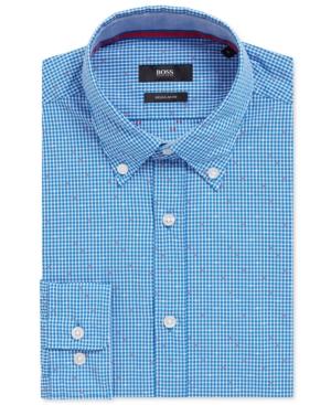 Boss Men's Regular/classic-fit Patterned Cotton Sport Shirt
