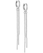 Vince Camuto Silver-tone Drop Chain Earrings