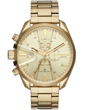 Diesel Men's Chronograph Ms9 Chrono Gold-tone Stainless Steel Bracelet Watch 47mm