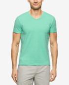 Calvin Klein Men's Short Sleeve Solid V-neck Tee
