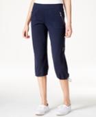 Style & Co. Cropped Bungee-hem Pants, Only At Macy's